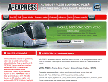 Tablet Screenshot of aexpress.cz